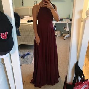 NWOT Maroon Prom Dress